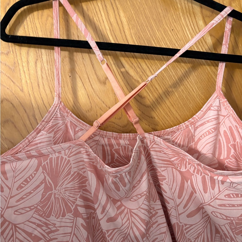 Pact Pink and Peach Fit & Flare Midi Dress with Built in Bra - Picture 8 of 10